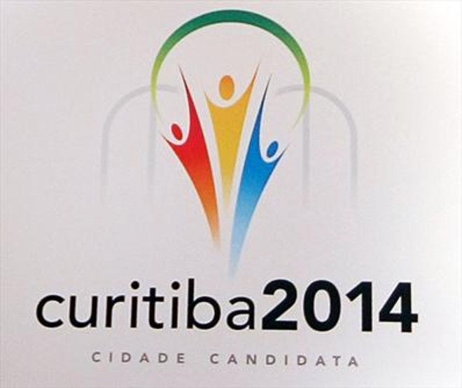 Logomarca da candidatura curitibana para receber o Mundial de 2014 | 