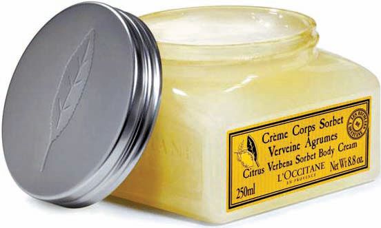 Enriquecido com extrato de limão da Córsega, o creme corporal Citrus Verbena, da LOccitane, hidrata a pele ao mesmo tempo em que proporciona uma sensação de frescor |