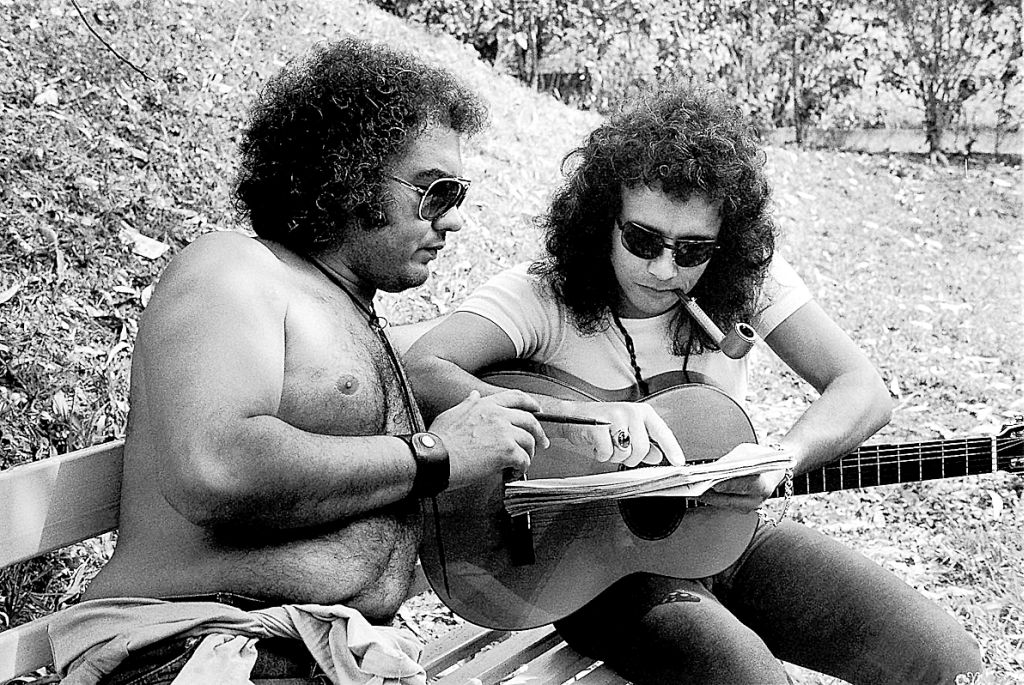 Erasmo Carlos, ao lado de Roberto Carlos, nos anos 70: Tremendão funciona como uma espécie de guru do selo | Arquivo/GP