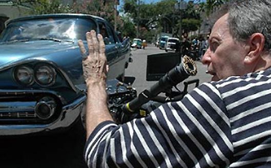 Daniel Filho durante filmagens | Reprodução G1