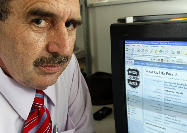 O delegado Rubens Recalcatti, de Araucária: exposição diária na rede de computadores. | Daniel Derevecki/Gazeta do Povo