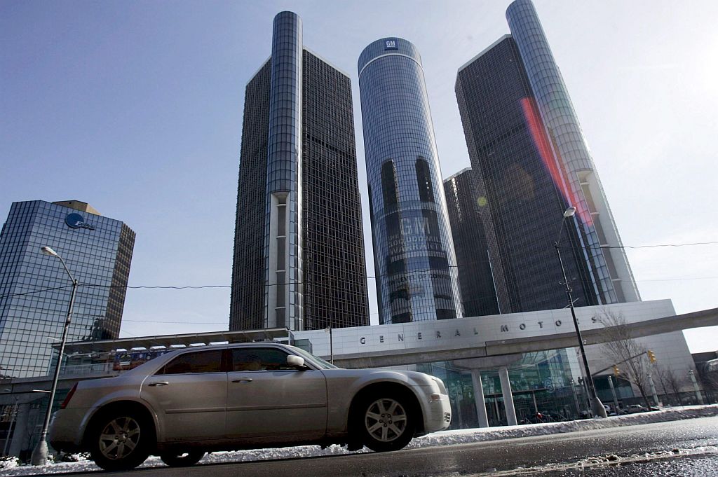Sede da General Motors em Detroit (EUA): empresa já recebeu US$ 13,4 bilhões do governo | Jeff Kowalsky/EFE