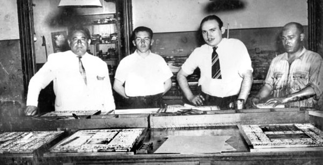 Setor de paginação, em 1940 |