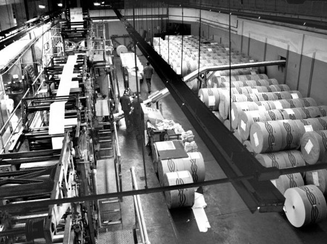 Oficina atual, preparando uma edição de domingo |