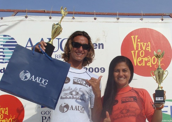 Felipe e Francis, vencedores da categoria open da 2ª etapa |