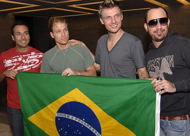 Fenômeno de vendas nos anos 90, os Backstreet Boys acumulam mais de 40 hits em paradas de sucesso desde o início de sua carreira | Reprodução/Flavio Moraes/G1