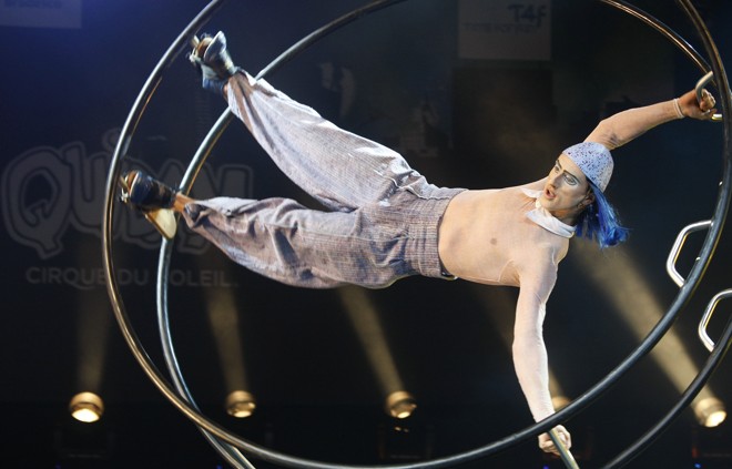 Cena do espetáculo Quidam, do Cirque du Soleil | 