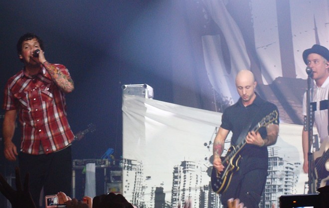 Show do Simple Plan, na última quinta-feira (19) em Curitiba |
