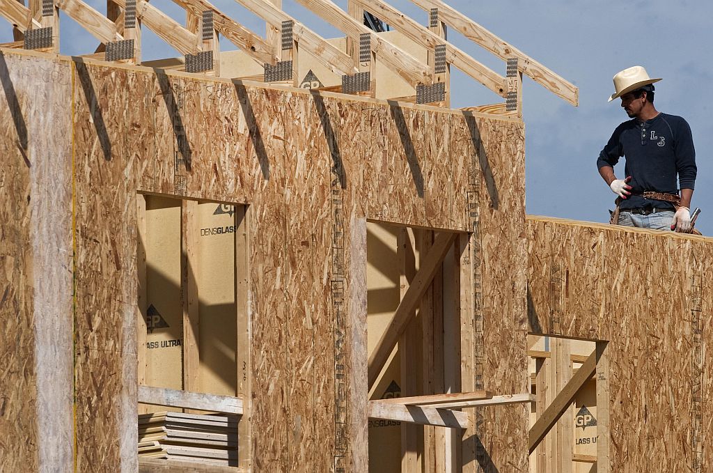 Casa em construção nos EUA: ritmo subiu em fevereiro | AFP