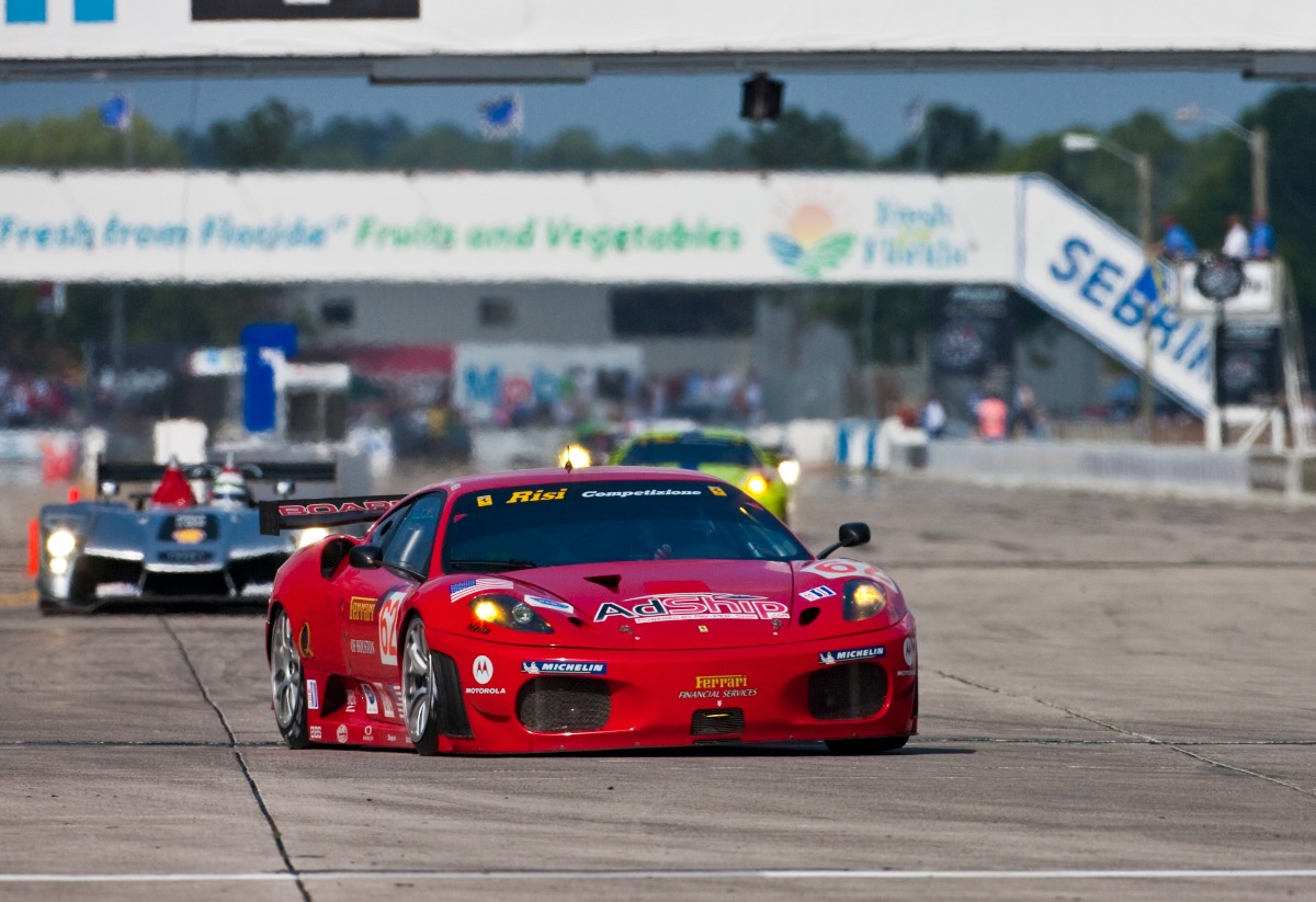 Ferrari 430 GT da equipe de Jaime Melo Junior larga na última posição e chega à vitória na classe GT2 das 12 Horas de Sebring | Regis Lefebure/Divulgação