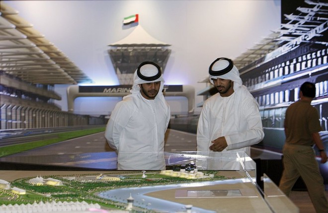 Maquete da nova pista de Abu Dhabi: joia no meio do deserto recebe a prova de encerramento da temporada | Ahmed Jammalah/Reuters