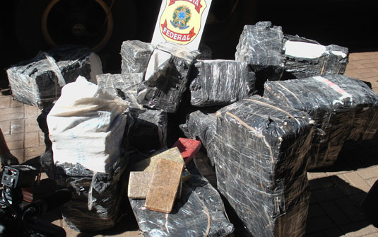 Uma tonelada de maconha é apreendida no Paraná | Divulgação/PF