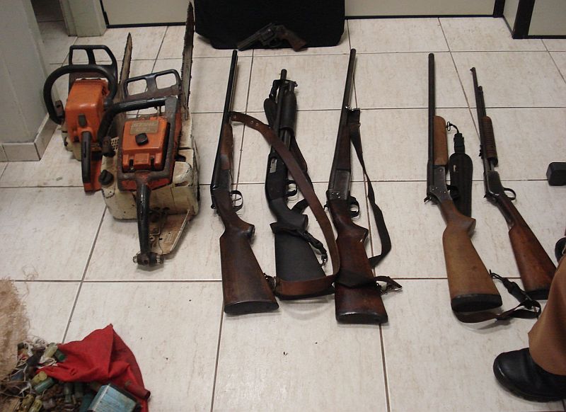 Polícia Federal apreende arsenal em São Pedro do Iguaçu durante a Operação Pedra de Fogo | Divulgação/Polícia Federal