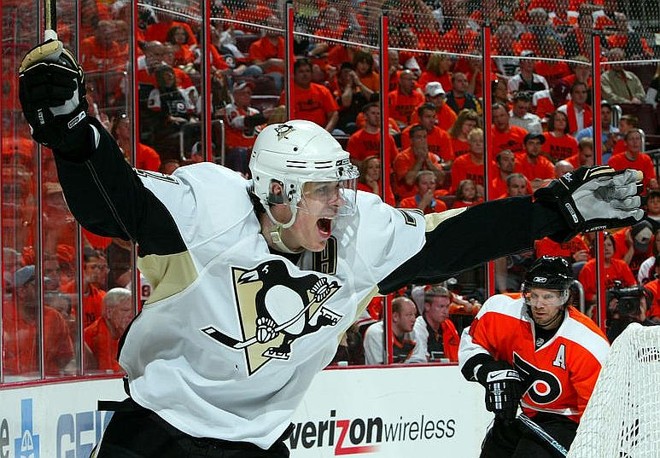 Evgeni Malkin foi uma das peças decisivas da vitória dos Penguins fora de casa | Jim McIsaac / Getty Images / NHL