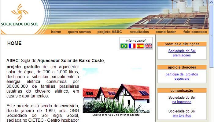 Reprodução do site oficial da ONG Sociedade do Sol, que ensina como montar o aquecedor solar | Reprodução / Site Sociedade do Sol
