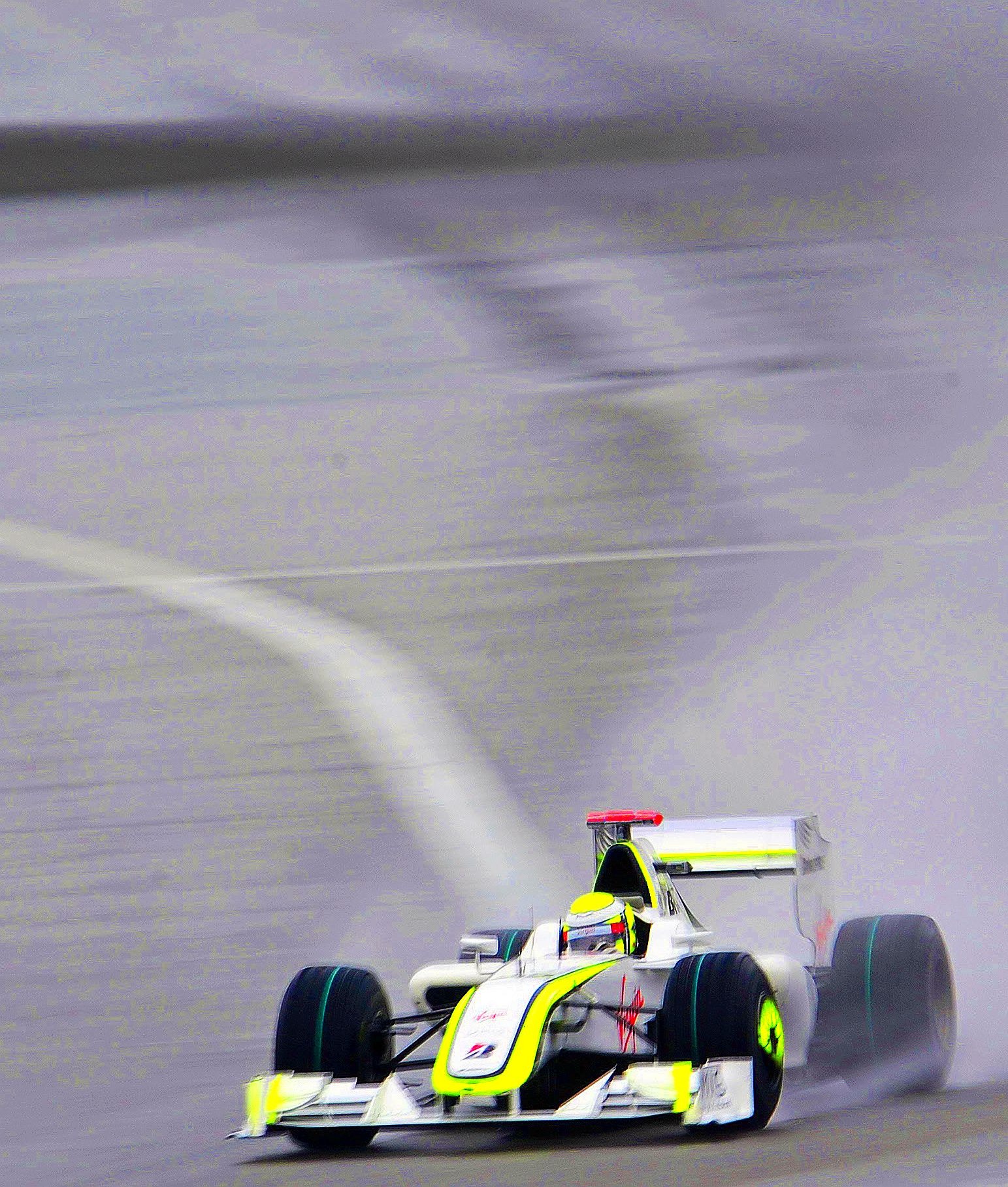 Button conseguiu chegar na frente do seu companheiro de equipe Rubens Barrichello | Peter Parks / AFP
