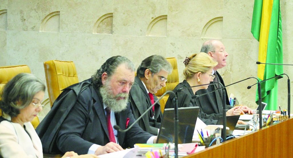 Carmen Lúcia, Eros Grau, Ayres Britto, Ellen Gracie e Menezes Direito: sessão de desagravo a Mendes | U. Dettmar/STF