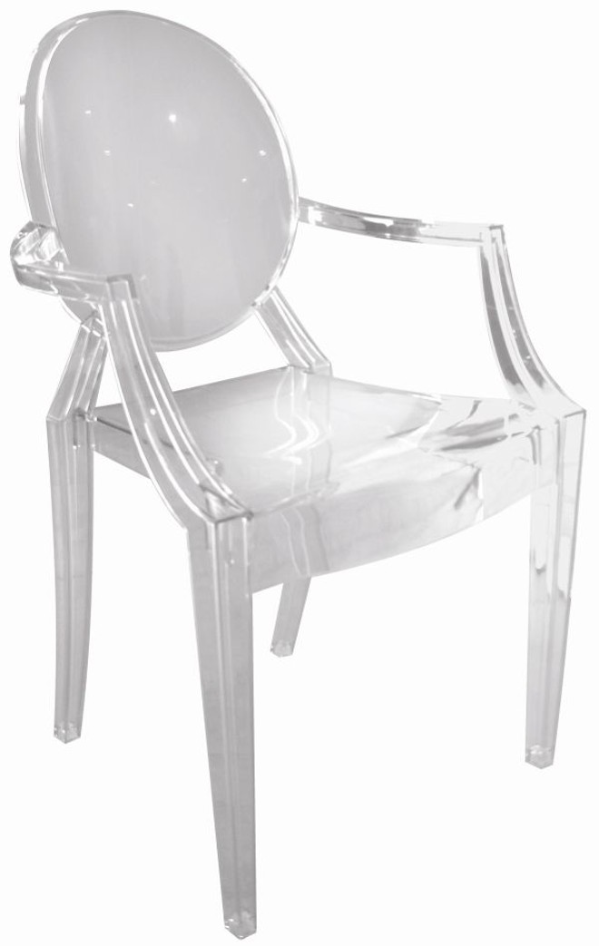 Cadeira Louis Ghost, de Philippe Stark, para a Kartell |
