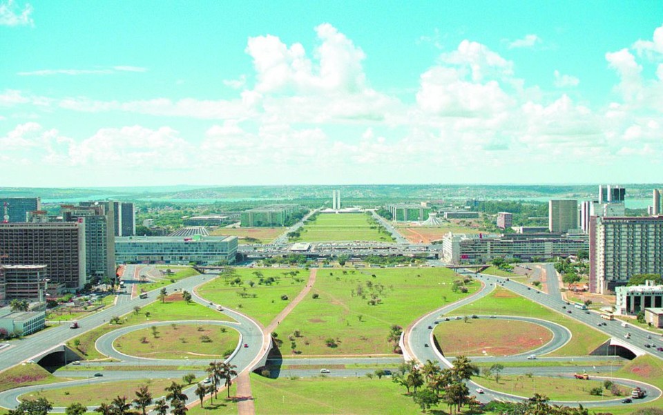 Vista aérea de Brasília: projeto de modernização da cidade prevê construção de parques e modernização de vias | Divulgação