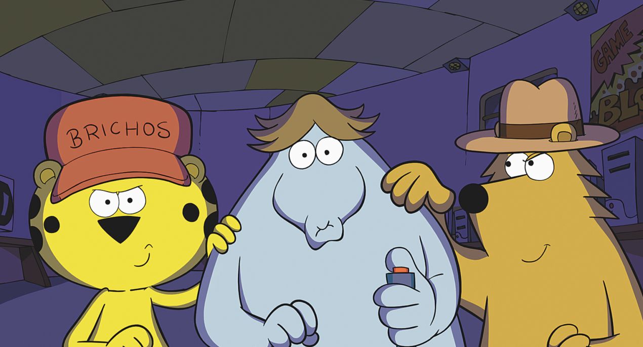 Tales, Bandeira e Jairzinho são os protagonistas de Brichos, animação paranaense que discute a busca pela própria identidade cultural |