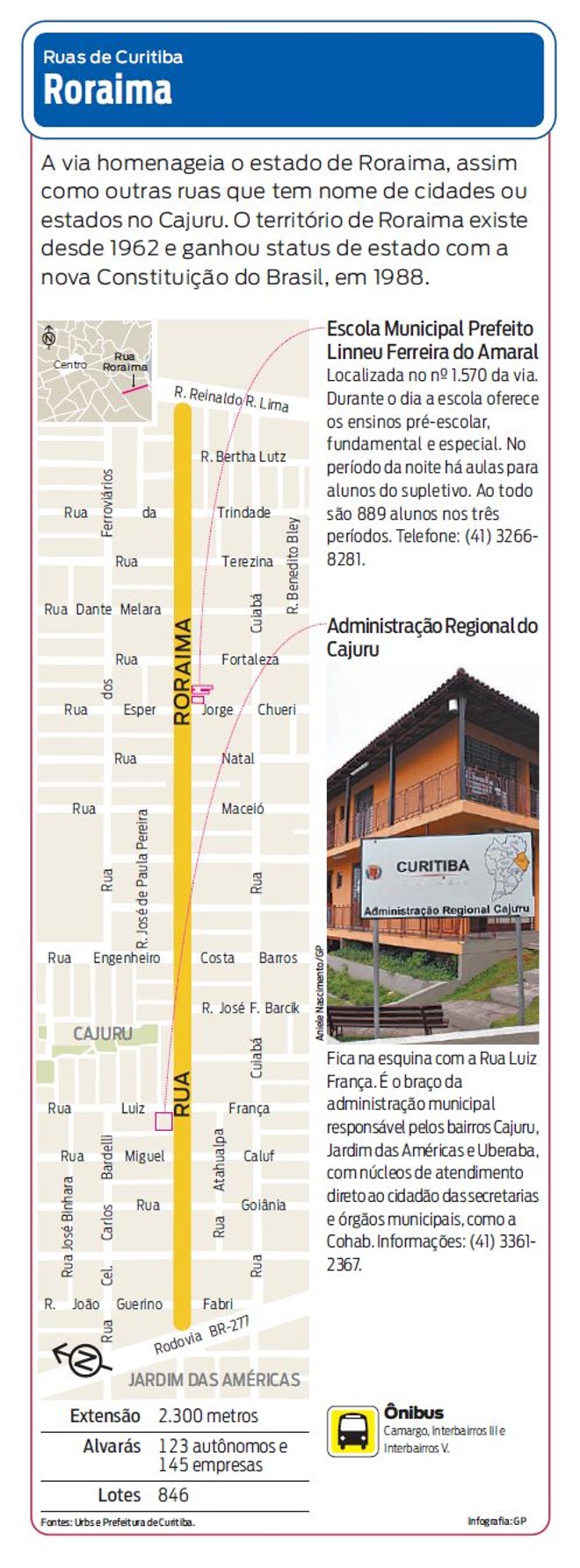 Saiba mais sobre a Rua Roraima |