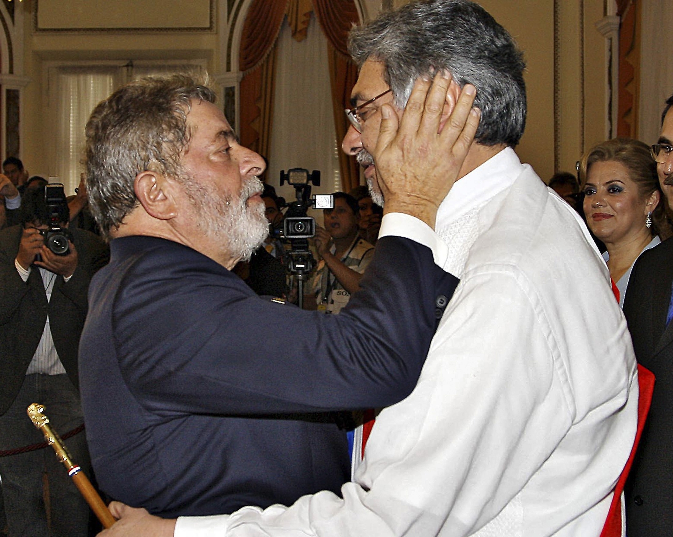 Lula e Lugo: segura que o filho é teu. | Ricardo Stuckert / Reuters