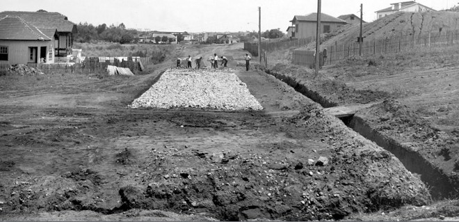 Surge uma rua: a Atílio Bório, em 1955 |
