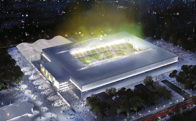 Imagem do projeto do Atlético para o término do estádio Joaquim Américo (Arena da Baixada) | 