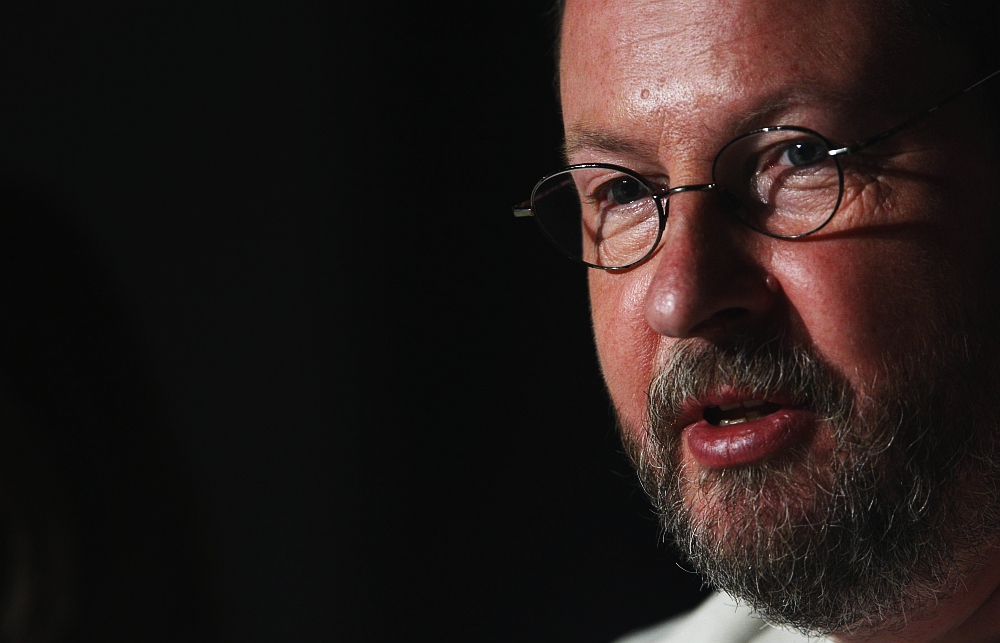 O diretor Lars Von Trier, durante coletiva de imprensa no Festival de Cinema de Cannes | Reuters/Vincent Kessler
