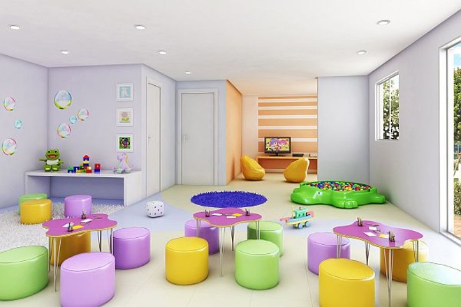 Brinquedoteca prevista para o Ventura Ecoville, da Doria Construções | 