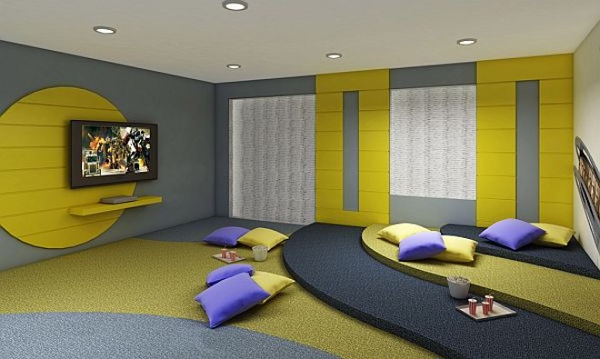 Sala de cinema planejada para o Ventura Ecoville |