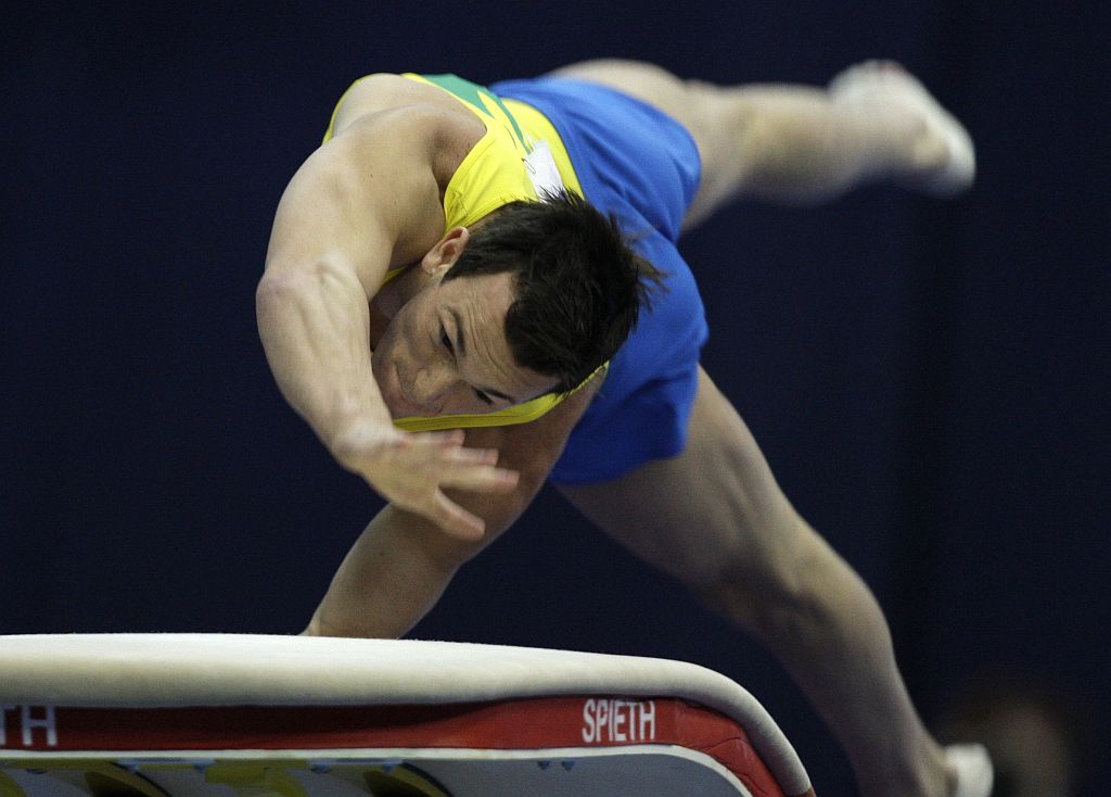 Diego Hypólito falhou no segundo salto em Moscou, mas planeja repetir pódio conquistado em Glasgow | Grigory Dukor/Reuters