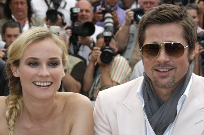 Brad Pitt e Diane Kruger, do filme