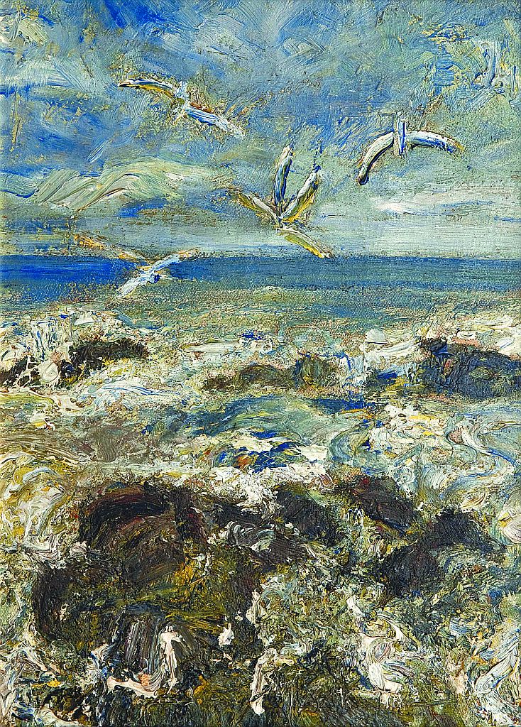 Marinha: diversas espessuras de tinta criam espacialização singular | Imagens: Divulgação