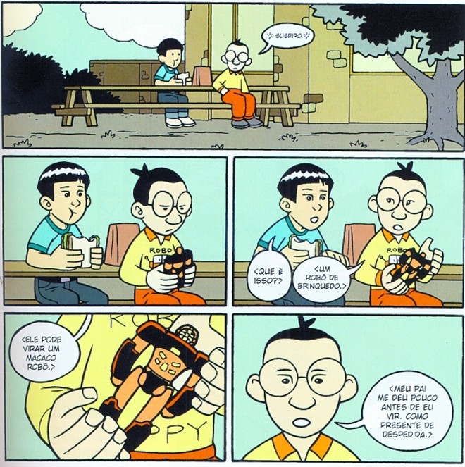 Economia de traços é uma característica do trabalho de Luen Yang |