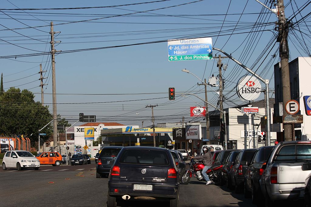 Rua Salgado Filho: referência comercial e tráfego intenso | Ivonaldo Alexandre/ Gazeta do Povo