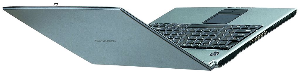 Mebius, da Sharp: aplicativos exibidos numa tela auxiliar | Fotos: Divulgação