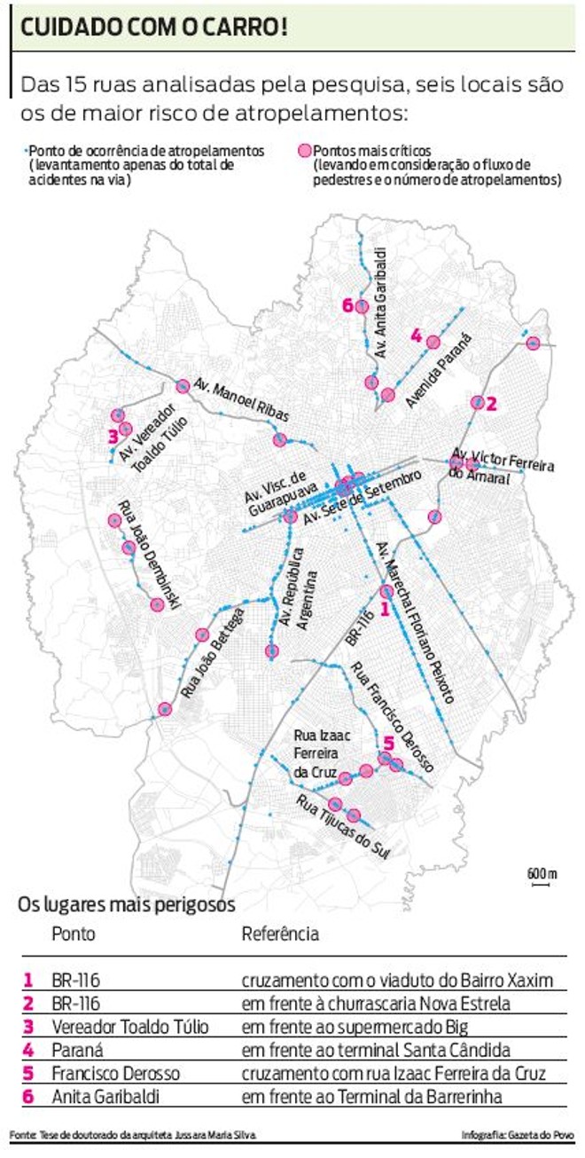 Veja no mapa os lugares mais perigosos | 