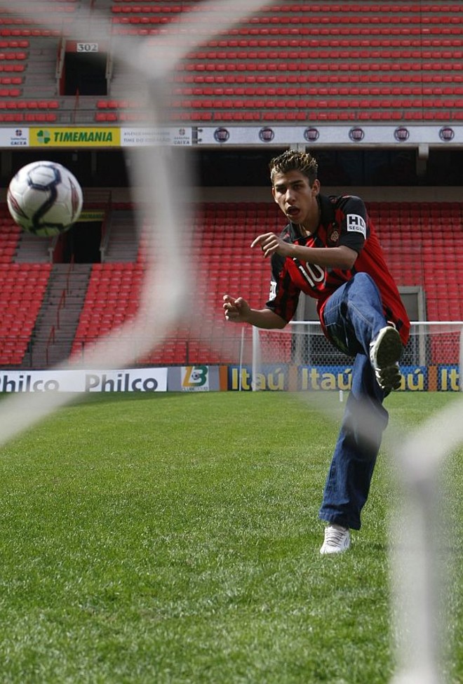 Ele na última terça-feira, quando voltou ao estádio a pedido da Gazeta do Povo | 