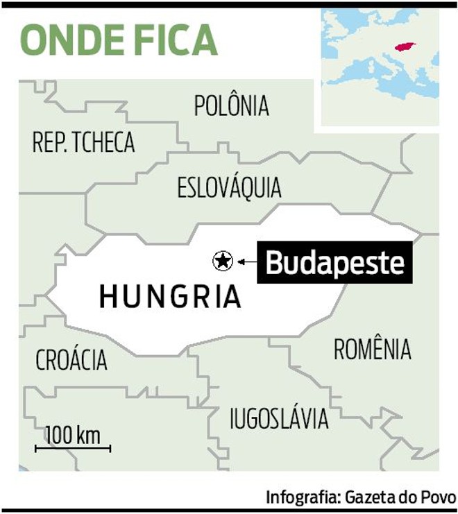 Veja onde fica Budapeste | 