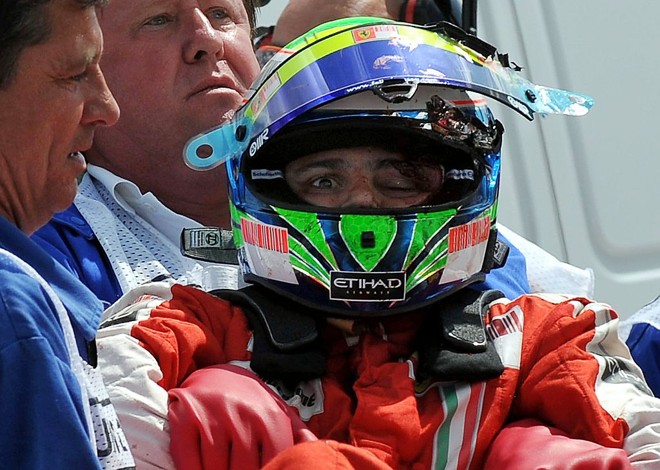 Depois de ter sido atendido no centro médico de Hungaroring, Massa foi sedado e encaminhado ao hospital de Budapeste |