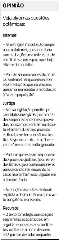 Veja algumas questões polêmicas |