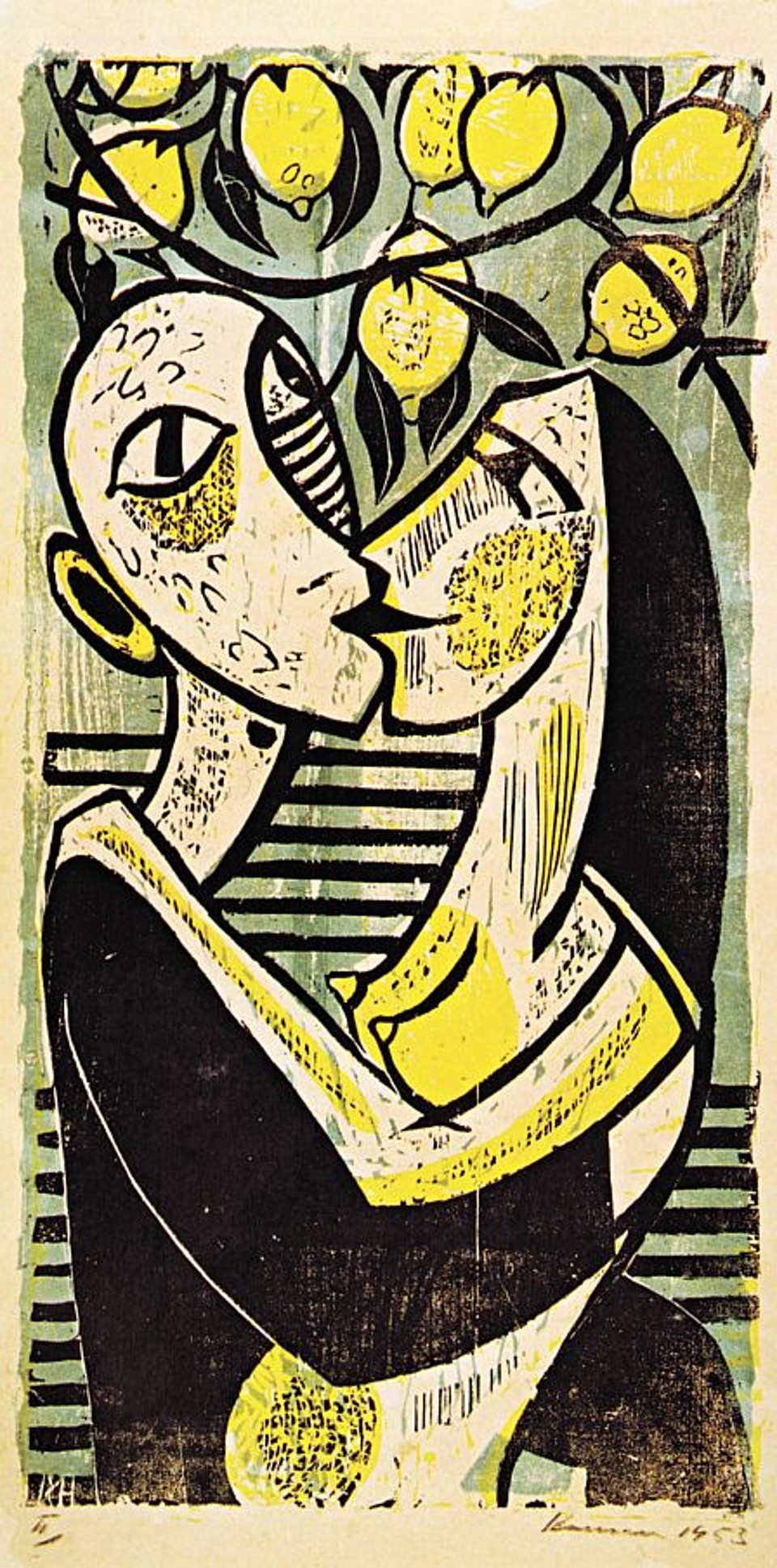 Limão, xilogravura de 1953: retratos humanos retirados das ruas de Salvador | Reprodução