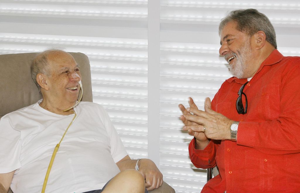 Em visita, Lula e Alencar tiveram uma conversa descontraída sobre economia, futebol e política | Ricardo Stuckert / Agência Brasil