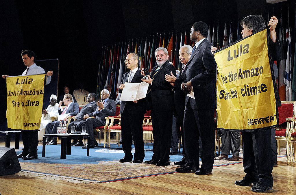 Lula recebeu o prêmio no início deste mês, em uma cerimônia em Paris | Bertrand Guay/AFP