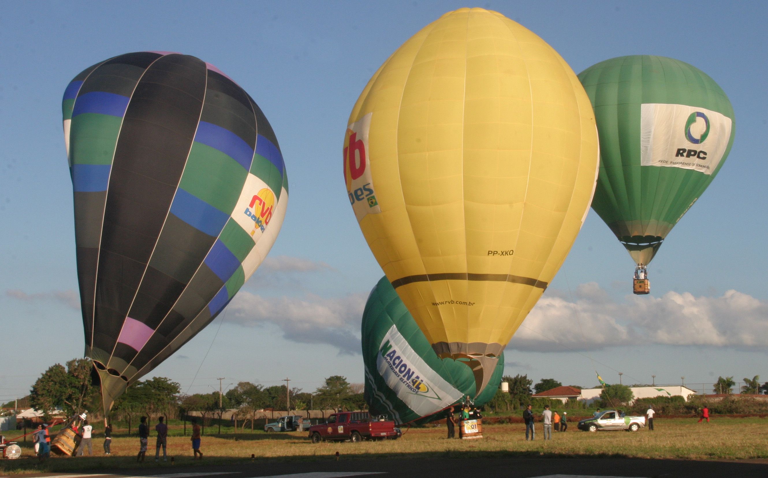 Vence a prova o piloto que conseguir pousar mais próximo de onde pousar o balão raposa | Arquivo