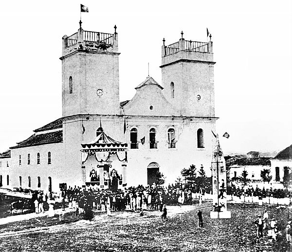 A Praça Tiradentes na década de 1870: contagem da população por paróquia | Arquivo Cid Destéfani