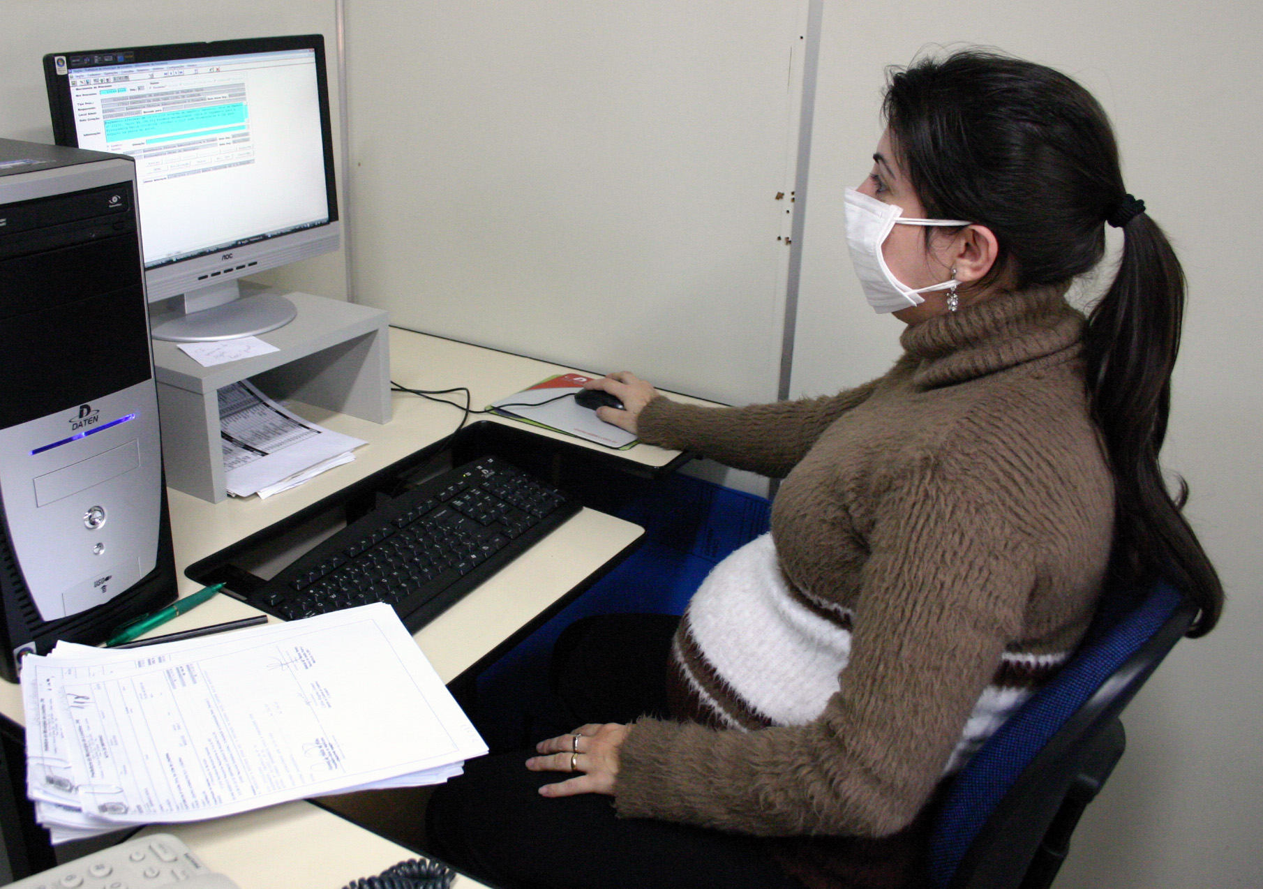 Vanessa, que está grávida de sete meses, ficará em casa a partir desta quarta-feira | Divulgação/Prefeitura