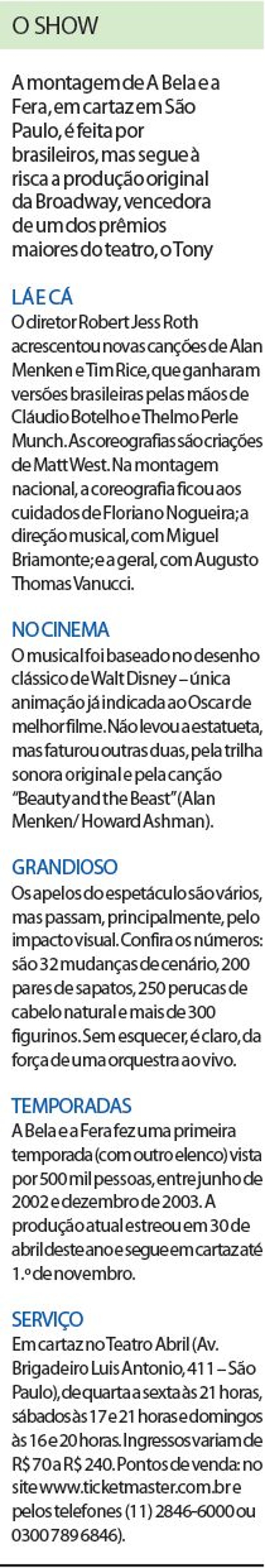 Veja que a montagem de A Bela e a Fera é feita por brasileiros | 