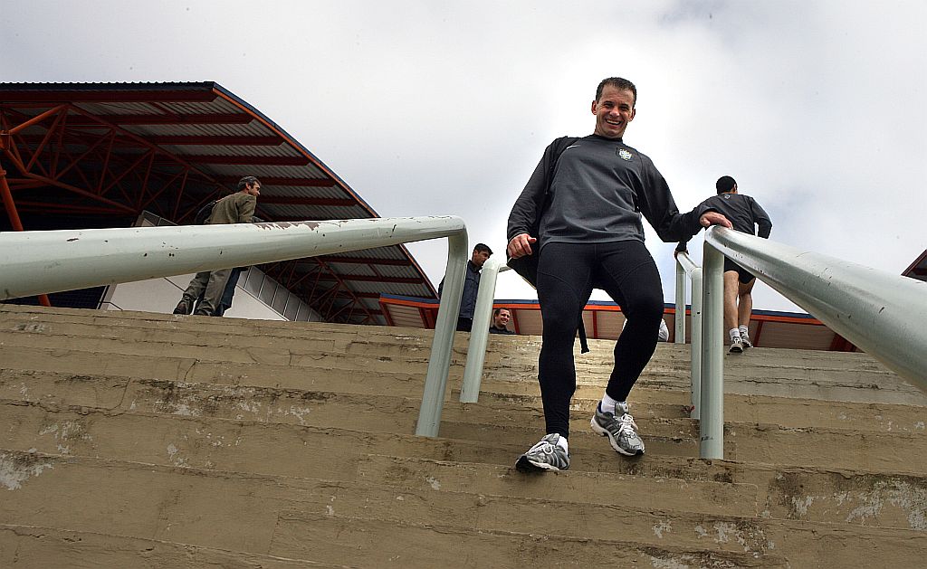 Evandro Rogério Roman chega para o teste físico da Fifa, realizado em Curitiba há dez dias: gosto pela arbitragem só surgiu no meio dos anos 90 | Priscila Forone/Gazeta do Povo